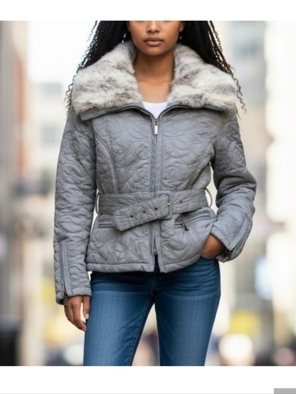 EUC Y2K Jacket (Real Fur)